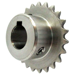 Stainless Steel Sprocket Model 25B, Semi-F Series, Shaft Hole Machining Finish (New JIS Key)