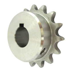 Stainless Steel Sprocket Model 40B, Semi-F Series, Shaft Hole Machining Finish (New JIS Key)