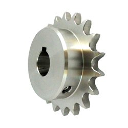 Stainless Steel Sprocket Model 50B, Semi-F Series, Shaft Hole Machining Finish (New JIS Key)