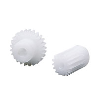 Spur Gear m0.8 POM White (Polyacetal) Type