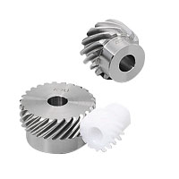 Helical Gear m1.5 POM White (Polyacetal) Type