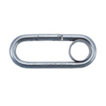 Stainless steel petite carabiners (with ring) MMPL100