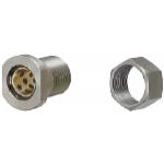 Oil Free Bushing with Threaded Housing and Nut - Copper Alloy Flanged Single Type