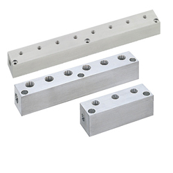 Manifold Blocks - Pneumatic - Lateral Through Hole, Upper Hole