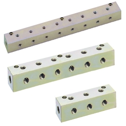 Manifold Blocks - Hydraulic - Lateral Through Hole, L-Shaped Hole