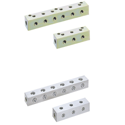 Manifold Blocks - Hydraulic / Pneumatic - Lateral Through Hole, T-Shaped Hole