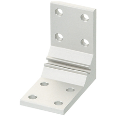 For 5 Series (Slot Width 6mm) Aluminum Frames - Thick Brackets - For 2 Slots (Mounting Holes - 8)