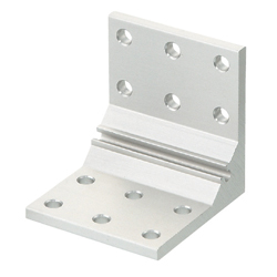 5 Series Aluminum Frame Extruded Thick Bracket - 6mm Groove, 3-Row Grooves, 12-Mounting Holes