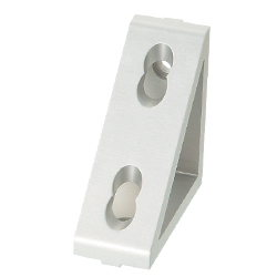 8-45 Series Aluminum Frame Extruded Triangle Bracket - 10mm Slot, 1 Slot