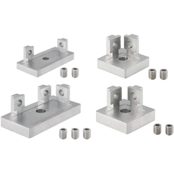 Stainless Steel Foot Base - Nut Type, For 6-8 Series Aluminum Profiles