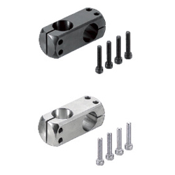 Compact Strut Clamps - Equal / Unequal Dia., Perpendicular Configuration