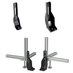 Heavy-Duty Anchor for Aluminum Frame - Reinforced Ribs, 25mm Extended Height