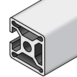 Aluminum Frame 5 Series Square 20 × 20 mm 1 Side Slot