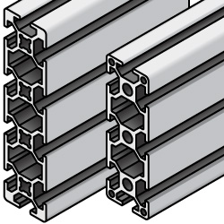 5 Series Aluminum Frame - 20x60mm/20x80mm, 6mm Slot Width