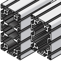 5 Series Aluminum Frame - 40x60mm/40x80mm, 6mm Slot Width