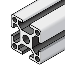 5 Series Aluminum Frame - 25x25mm, 6mm Slot Width