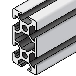 Aluminum Frame 5 Series/slot width 6/25x50mm, Parallel Surfacing