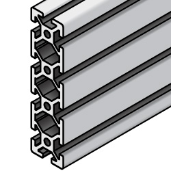 Aluminum Frame 5 Series/slot width 6/20x80mm, Parallel Surfacing