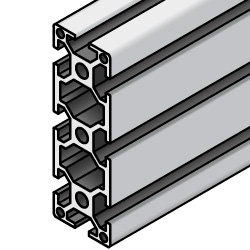 Aluminum Frame 5 Series/slot width 6/20x60mm, Parallel Surfacing