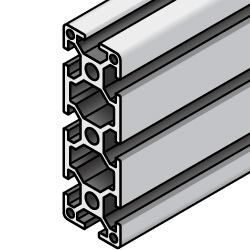 6 Series Aluminum Frame - 30x90mm, 8mm Slot Width