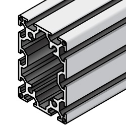 Aluminum Frame 6 Series Rectangular 60 × 90 mm 4 Side Slots - A6N01SS-T5 Aluminum