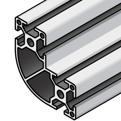 Aluminum Frame 6 series R shape 60 × 60 × 30 mm