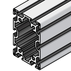 Aluminum Frame 6 Series/slot width 8/90x60mm, Parallel Surfacing