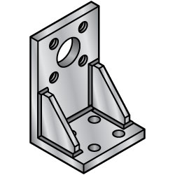 Welded Mounting Plate / Bracket -L-Shaped Type- WAW