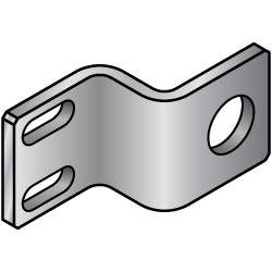 Sheet Metal Mounting Plate / Bracket -Z Bending Type- SWCBS