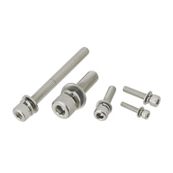 Hex Socket Head Cap Screws with Captured Washer - Standard, Material: SUS316L