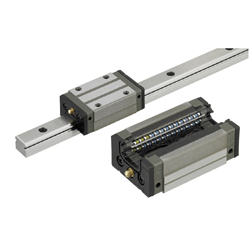 Linear Guides for Heavy Load - With Plastic Retainers, Interchangeable, Light Preload