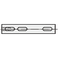 Rotary Shafts D Tolerance h9 (Cold-drawn) / h7 (Ground) / g6 (Ground) - Both Ends Stepped and Tapped