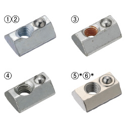 For 6 Series (Slot Width 8mm) - Post-Assembly Insertion - Spring Nuts