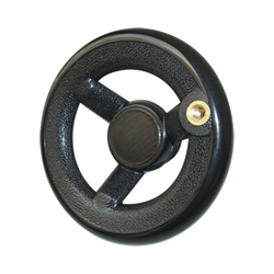 Three-spoke solid handwheels