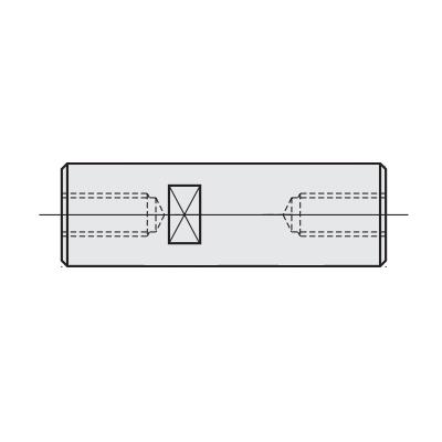 Round Posts Both Ends Tapped