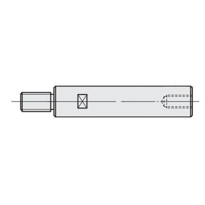 Round Posts One End Threaded, One End Tapped C-PETGR15-80