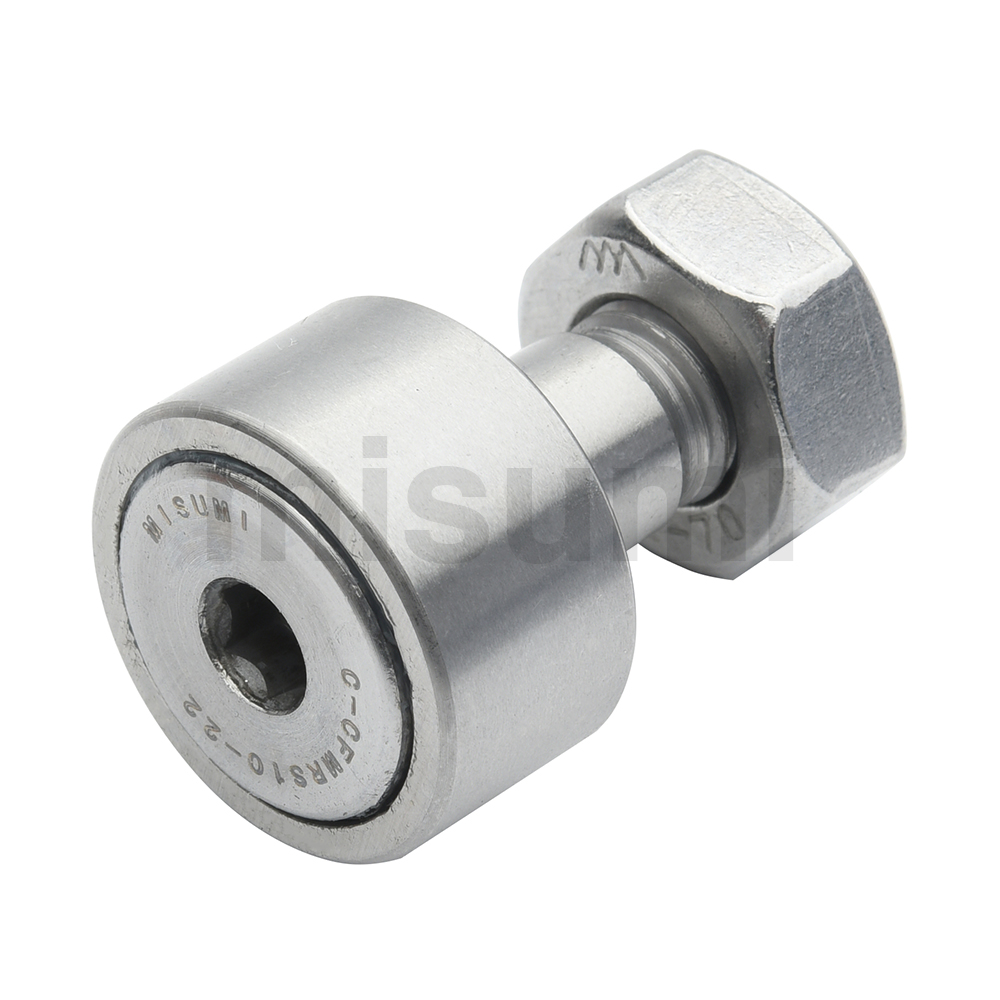 Cam Followers Stainless Steel, Crown, Hex Socket