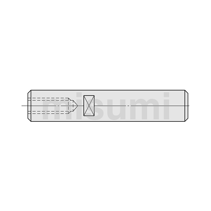 Guide Shafts One End Tapped with Wrench Slot