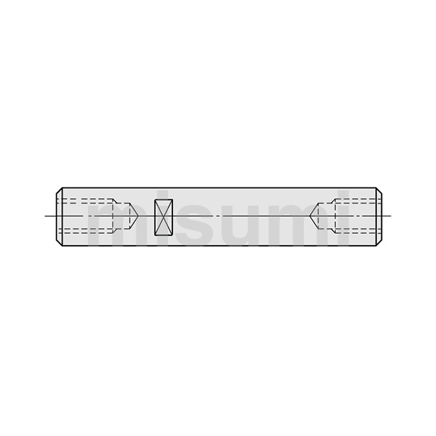 Linear Shafts Both Ends Tapped with Wrench Flats