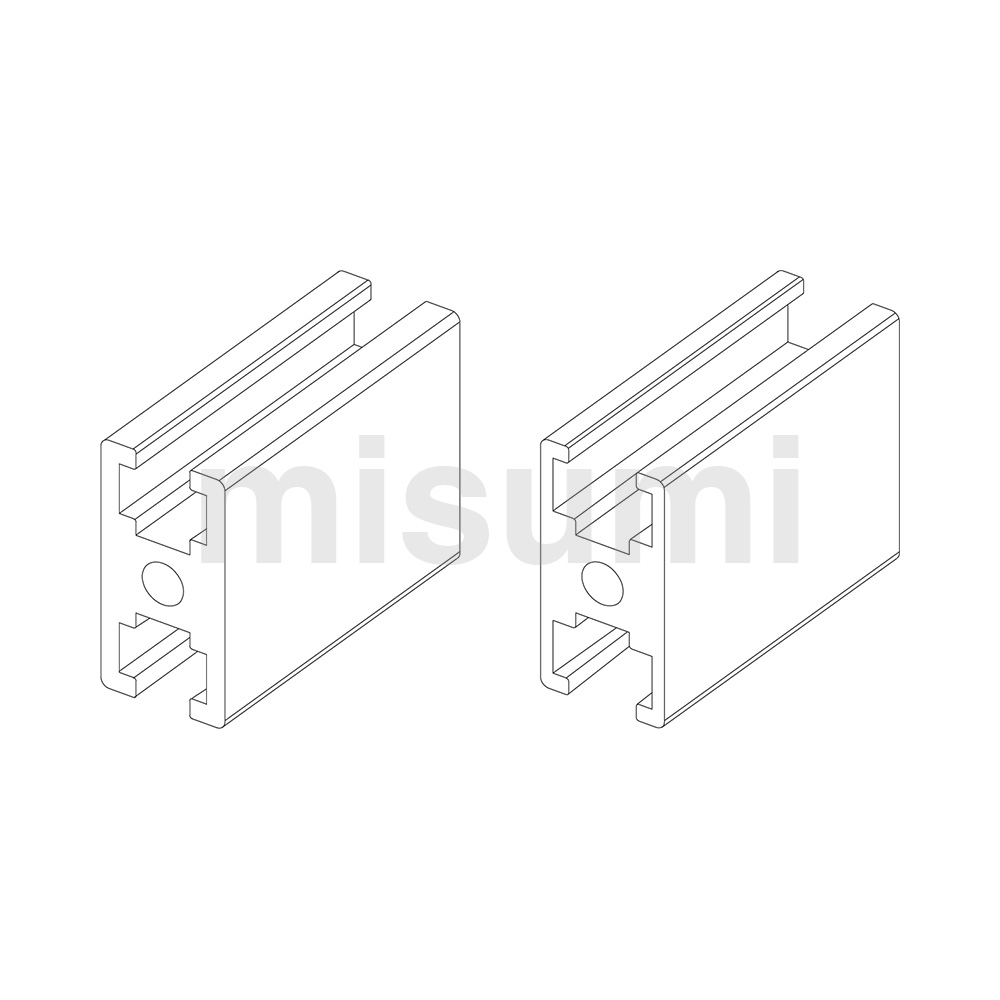 1530 Door Frames, Slot Width 6/8mm