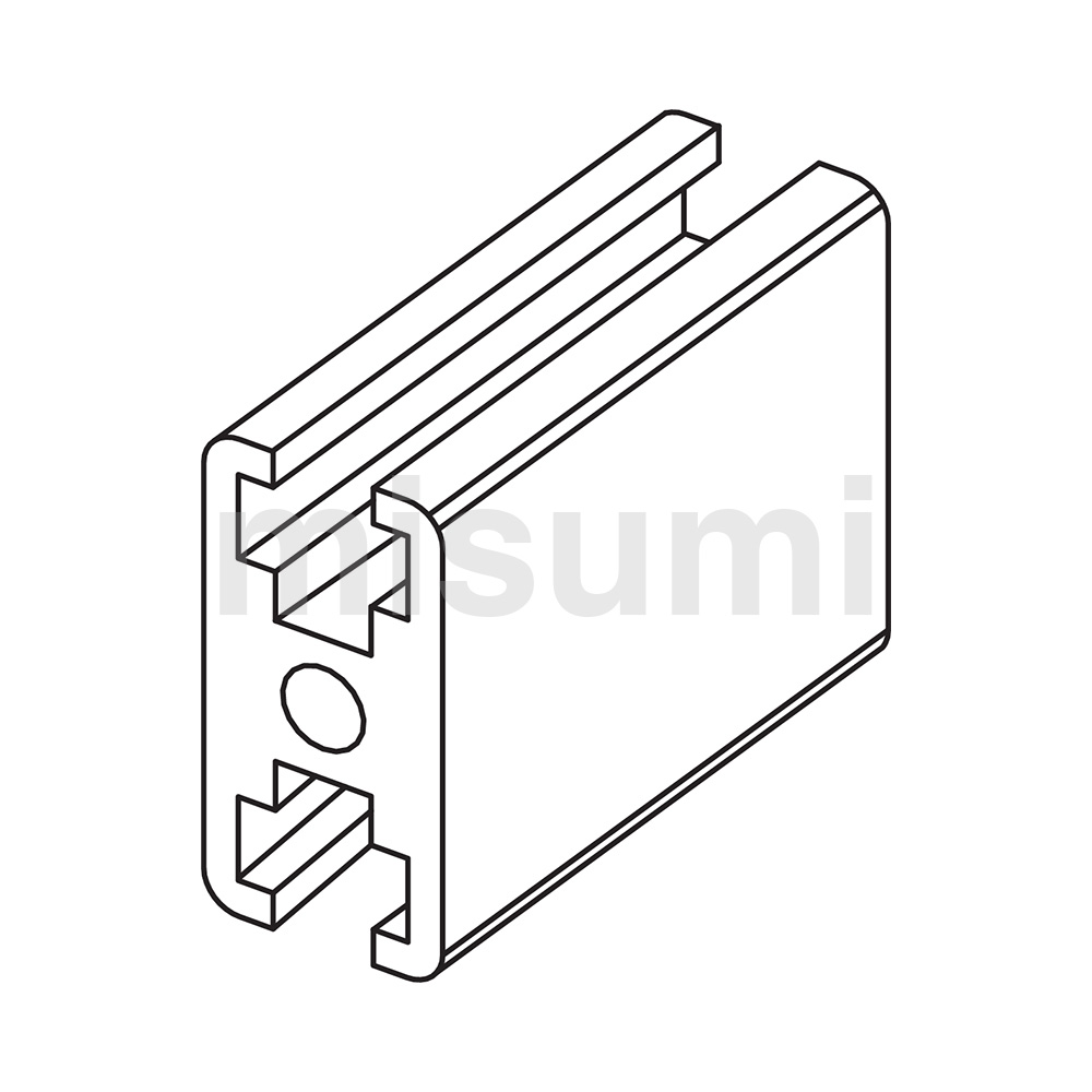 2040 Door Frames, Slot Width 8mm