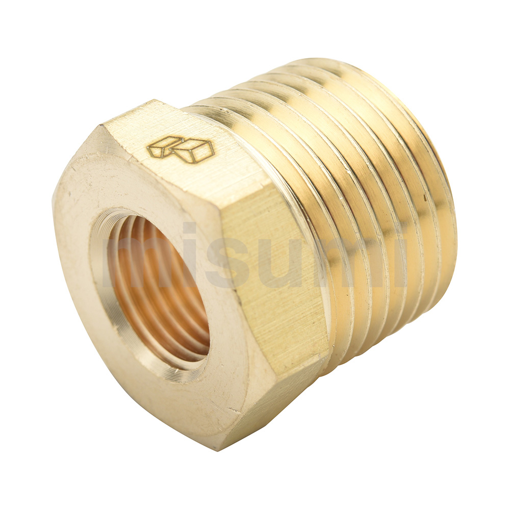 Brass Screw-In Fittings Bushing, Unequal Dia.