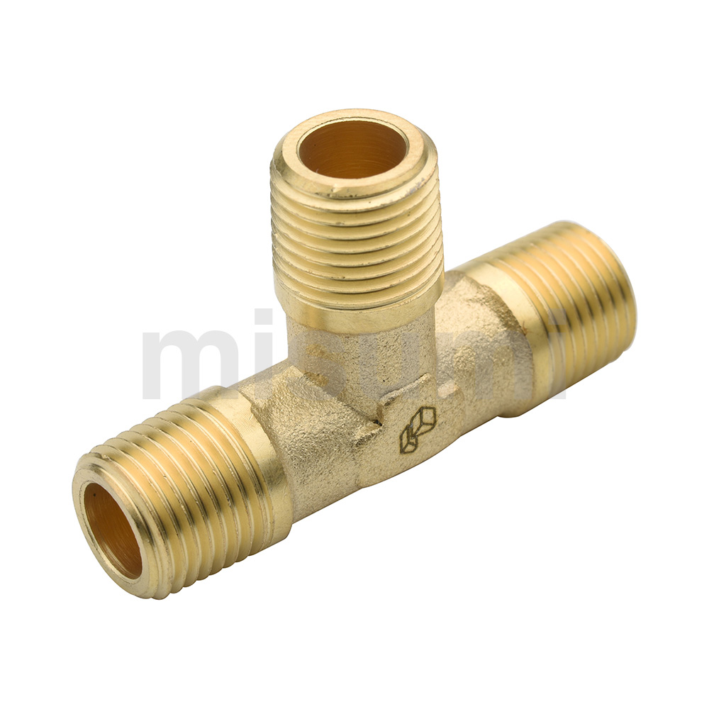 Brass Screw-In Fittings Nipple T, Equal Dia.