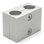 Round Pipe Joint Same-Diameter Hole Type 2-Split, 2 Parallel Shaft Holes