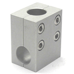 Round Pipe Joint Maru-Pijon, Same Diameter Hole Type, Split T Shaped, 4 Tightening Screws