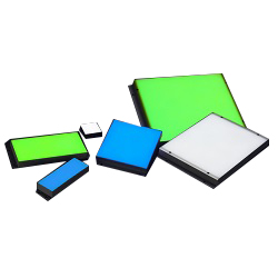 Transmitted illumination low profile surface-emitting through beam type TU/TT series
