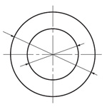 Intermediate plate unit for round bellows YM series