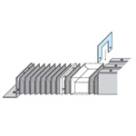 Optional spacer single unit for bellows N series for guide