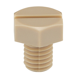 PEEK (Polyetheretherketone)/Slotted Hex Bolt