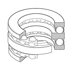 Thrust Ball Bearing, Double-Row